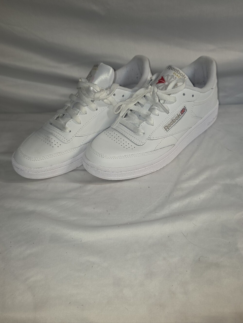 Reebok Classic All White Leather Sneakers